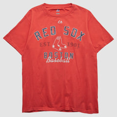 Red Boston Red Sox Majestic 2010s T-shirt