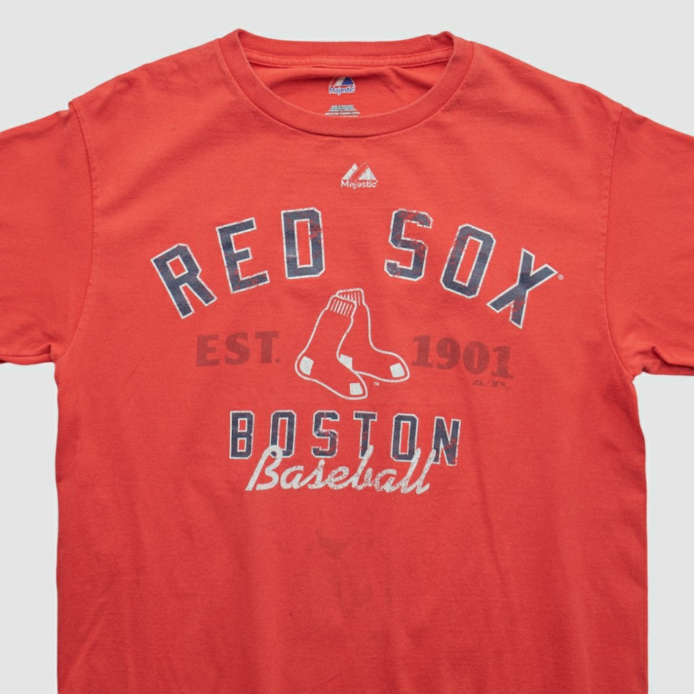 Red Boston Red Sox Majestic 2010s T-shirt
