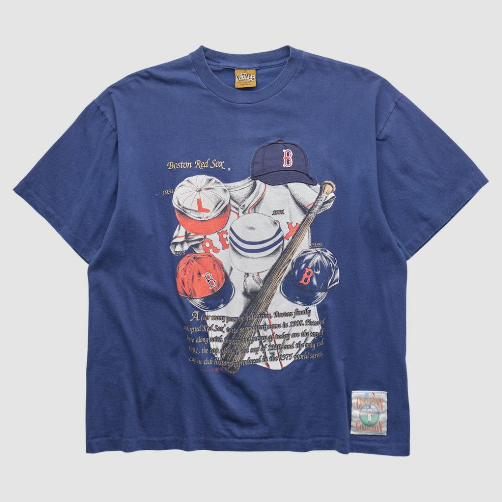 Navy Boston Red Sox Nutmeg Mills 90s T-shirt