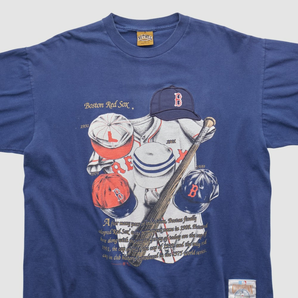 Navy Boston Red Sox Nutmeg Mills 90s T-shirt