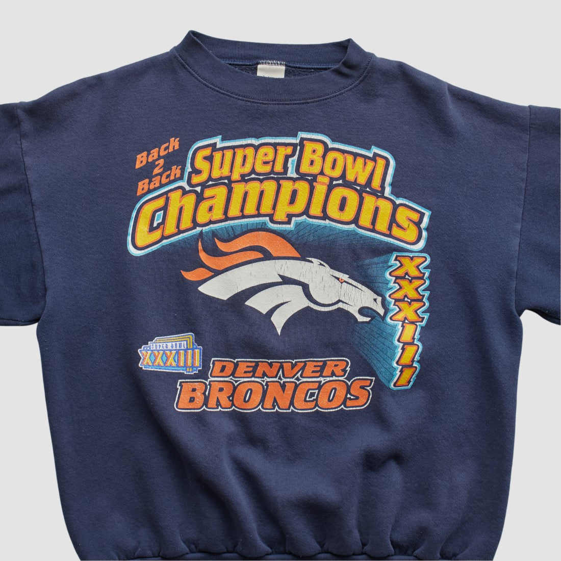 Logo 7 1999 Pullover Sweatshirt - Denver Broncos Pullover