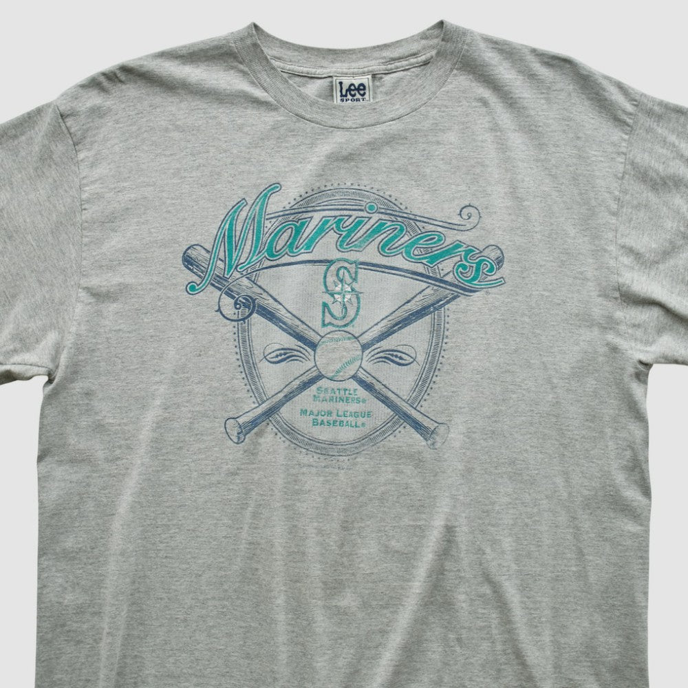 Heather Gray Seattle Mariners Lee Apparel 2001 T-shirt