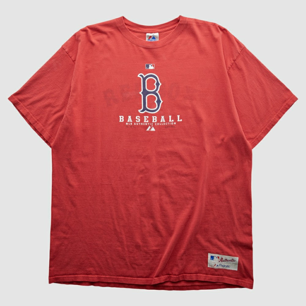 Red Boston Red Sox Majestic 2000s T-shirt