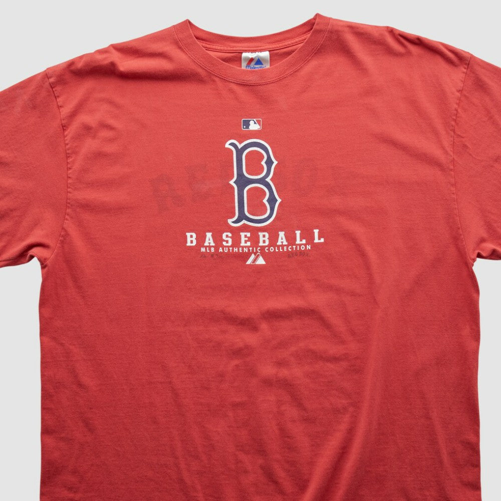 Red Boston Red Sox Majestic 2000s T-shirt