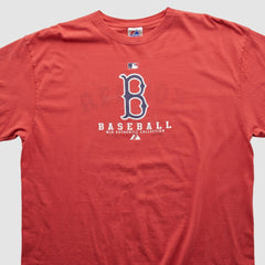 Red Boston Red Sox Majestic 2000s T-shirt