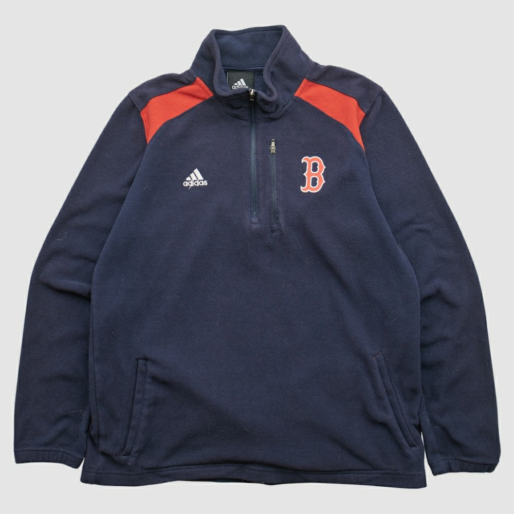 Navy Boston Red Sox Adidas 2010s 1/4 Zip Sweatshirt