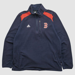 Navy Boston Red Sox Adidas 2010s 1/4 Zip Sweatshirt