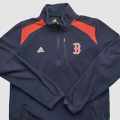 Navy Boston Red Sox Adidas 2010s 1/4 Zip Sweatshirt