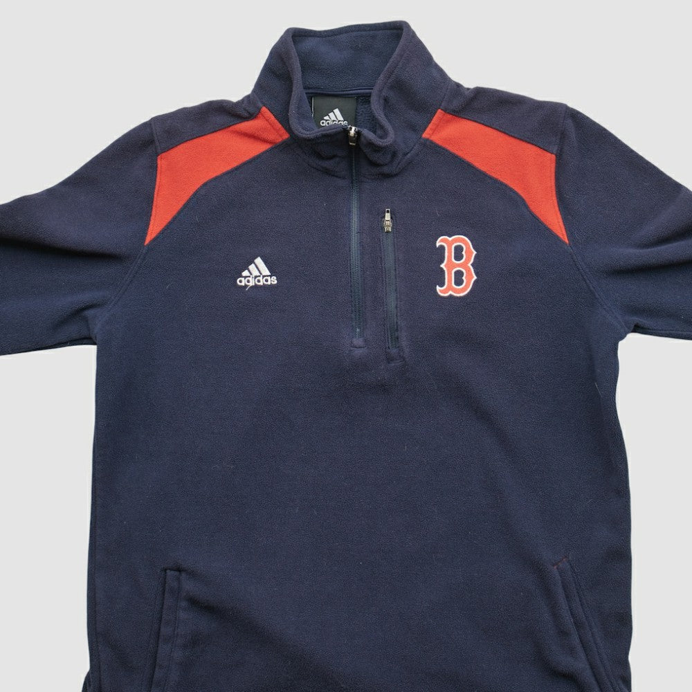Navy Boston Red Sox Adidas 2010s 1/4 Zip Sweatshirt