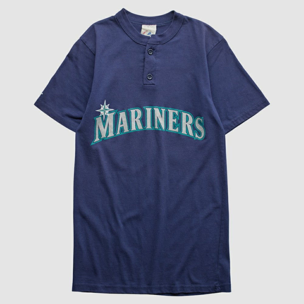 Navy Seattle Mariners Majestic 2000s T-shirt