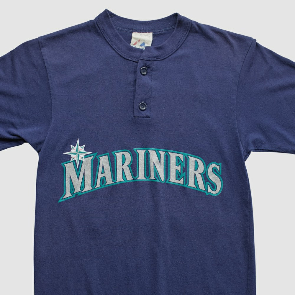 Navy Seattle Mariners Majestic 2000s T-shirt