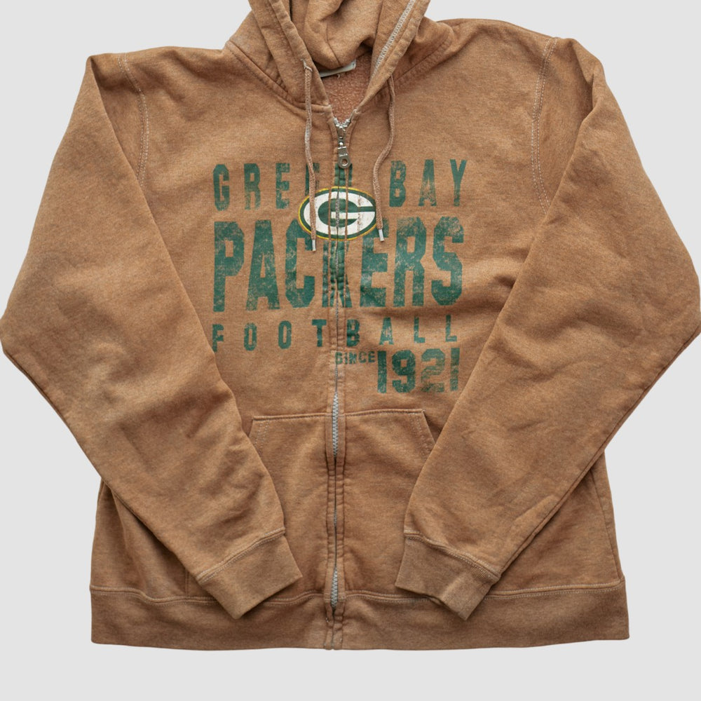 NFL 2000s Hooded Full Zip Sweatshirt - Green Bay Packers Sweatshirts