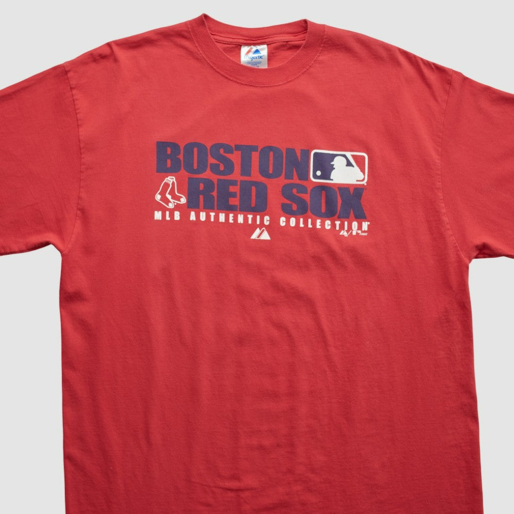 Red Boston Red Sox Majestic 2007 T-shirt