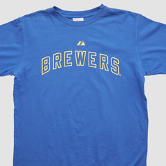 Blue Milwaukee Brewers Majestic 2000s T-shirt