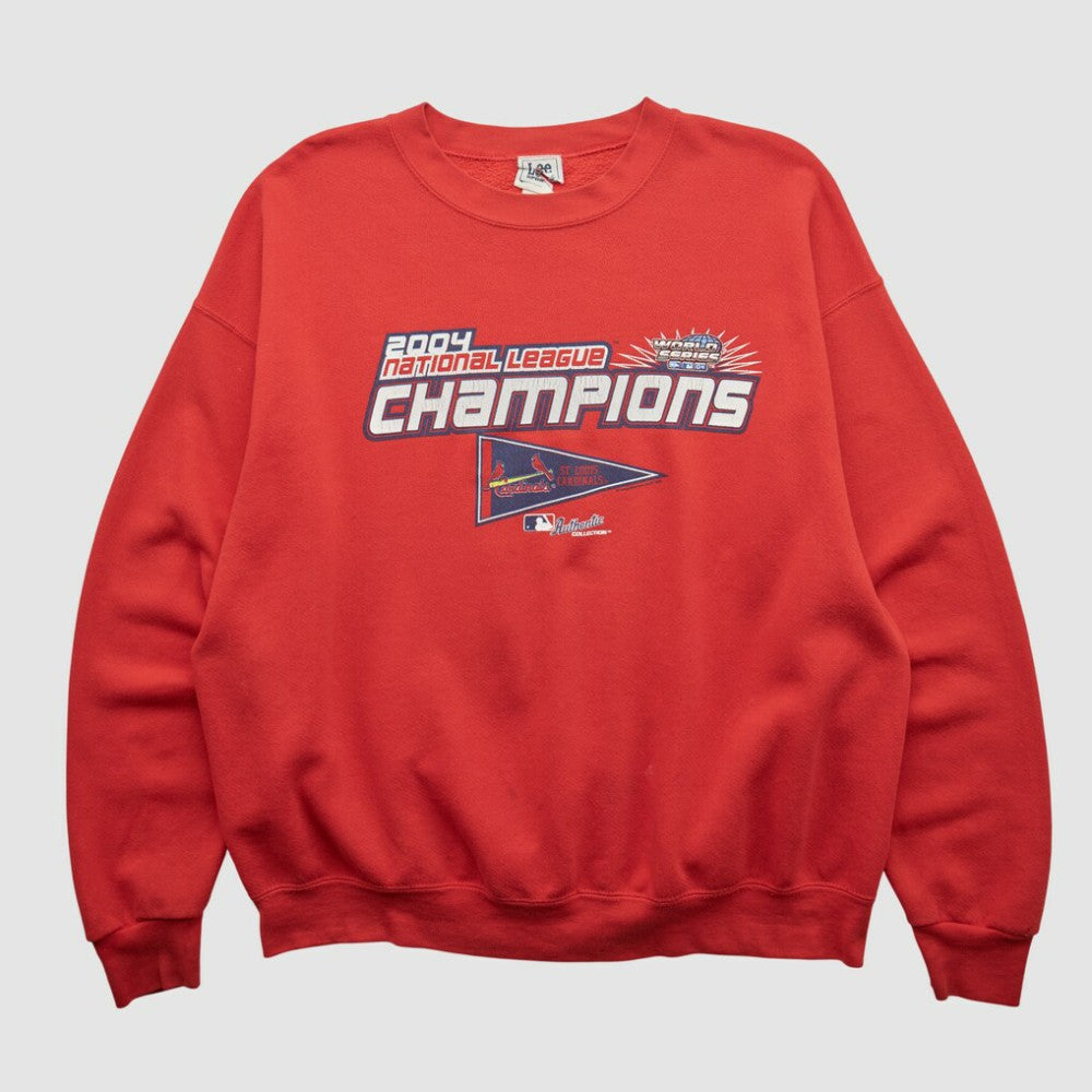 Red St. Louis Cardinals Lee Apparel 2004 Pullover Sweatshirt