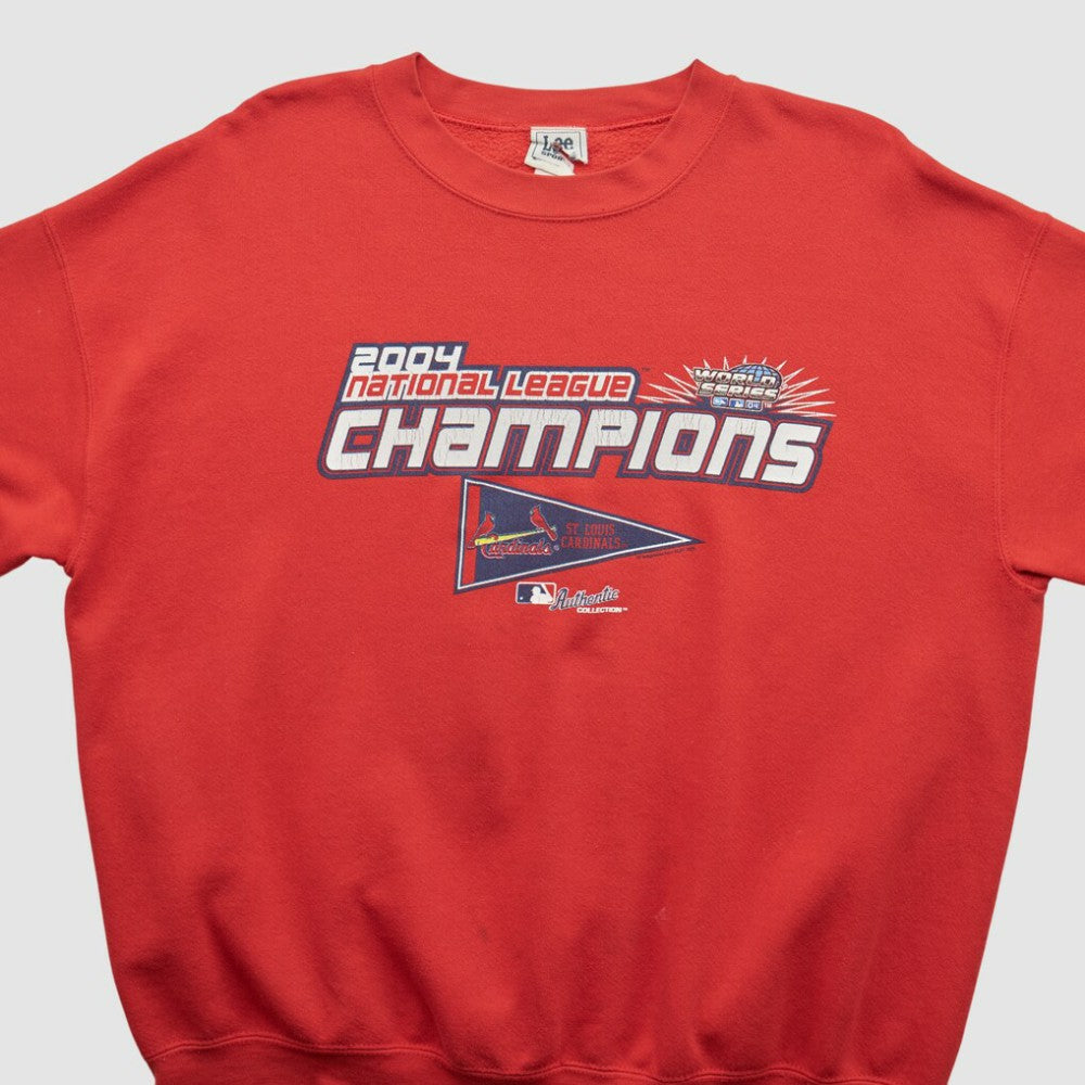 Red St. Louis Cardinals Lee Apparel 2004 Pullover Sweatshirt