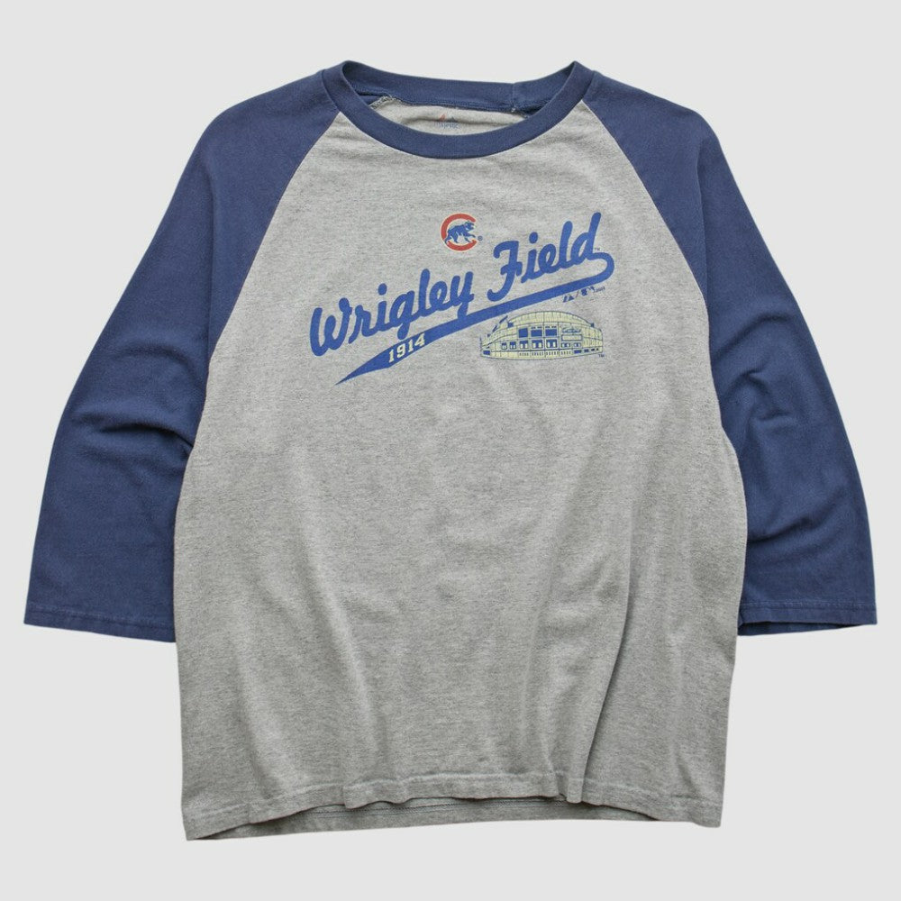 Heather Gray Chicago Cubs Majestic 2009 T-shirt