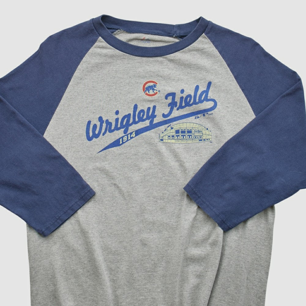 Heather Gray Chicago Cubs Majestic 2009 T-shirt