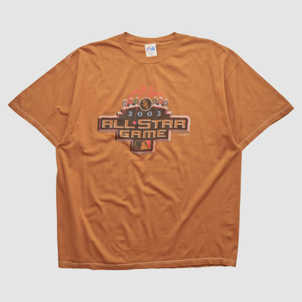 Orange MLB All-Star Game Majestic 2003 T-shirt