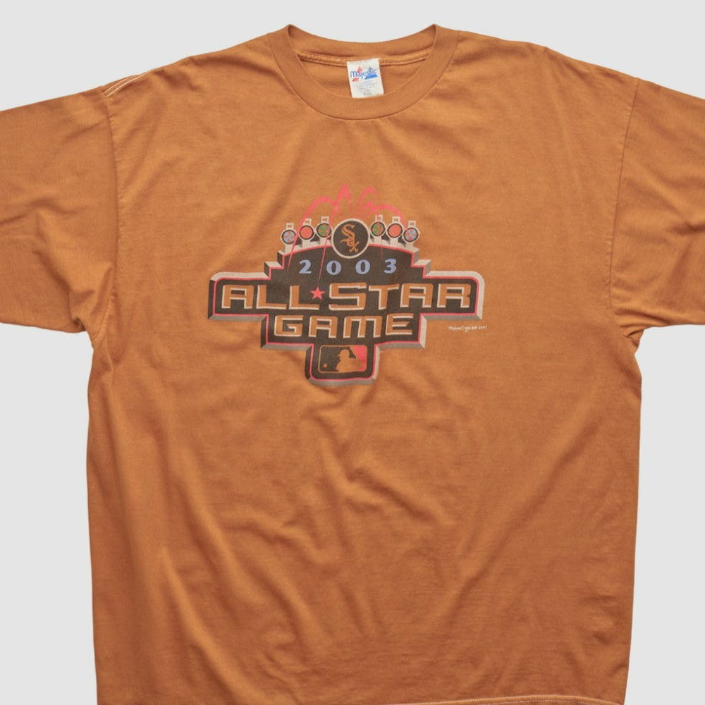 Orange MLB All-Star Game Majestic 2003 T-shirt