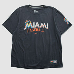 Charcoal Miami Marlins Nike 2010s T-shirt