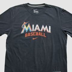 Charcoal Miami Marlins Nike 2010s T-shirt