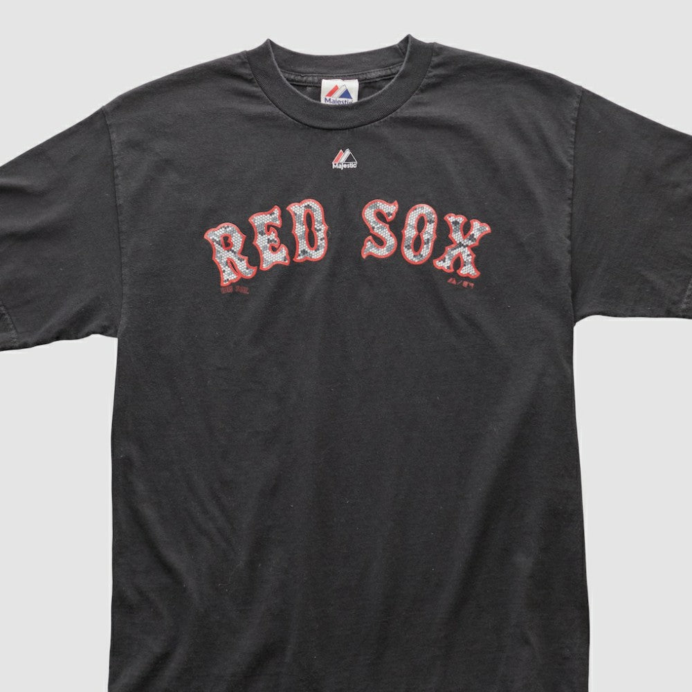 Black Boston Red Sox Majestic 2010s T-shirt