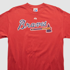 Red Atlanta Braves Majestic 2010 T-shirt