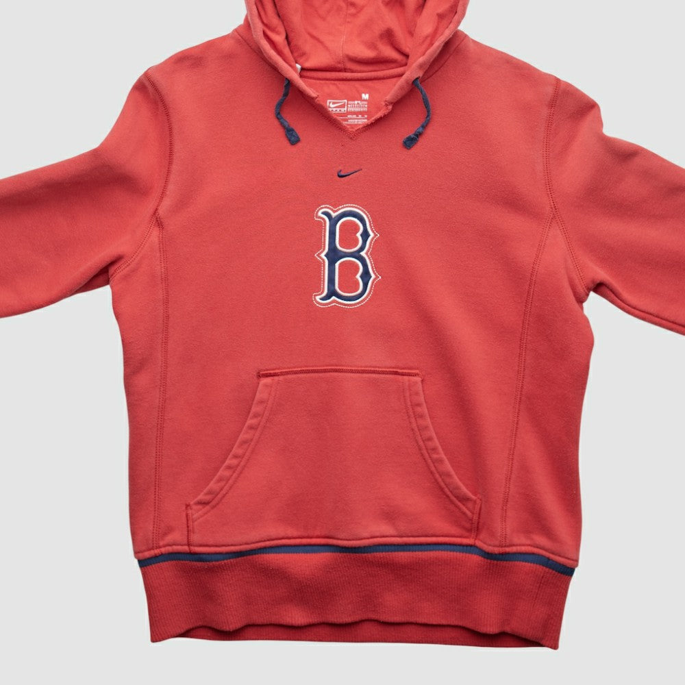 Red Boston Red Sox Nike 2000s Hooded Pullover Sweatshirt