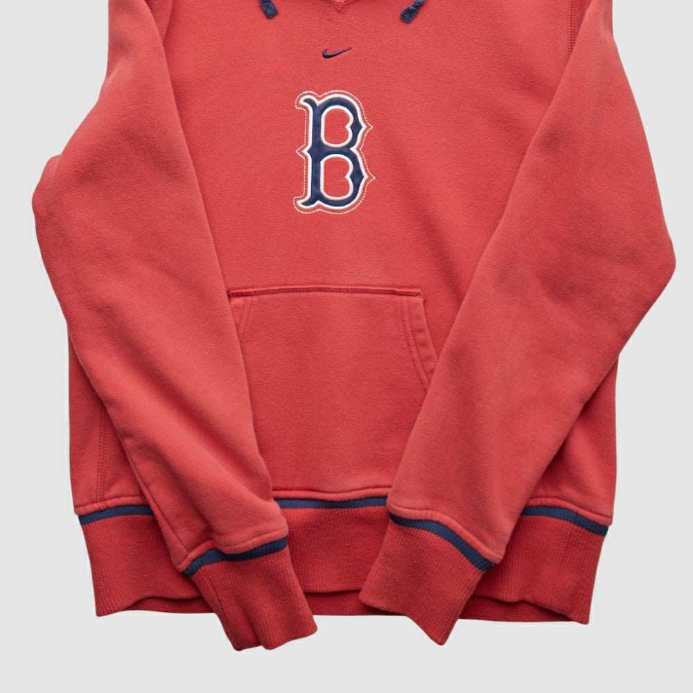 Red Boston Red Sox Nike 2000s Hooded Pullover Sweatshirt