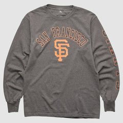 Dark Heather Gray San Francisco Giants MLB 2000s Long Sleeve T-shirt