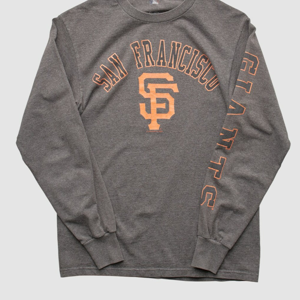 Dark Heather Gray San Francisco Giants MLB 2000s Long Sleeve T-shirt