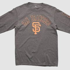 Dark Heather Gray San Francisco Giants MLB 2000s Long Sleeve T-shirt