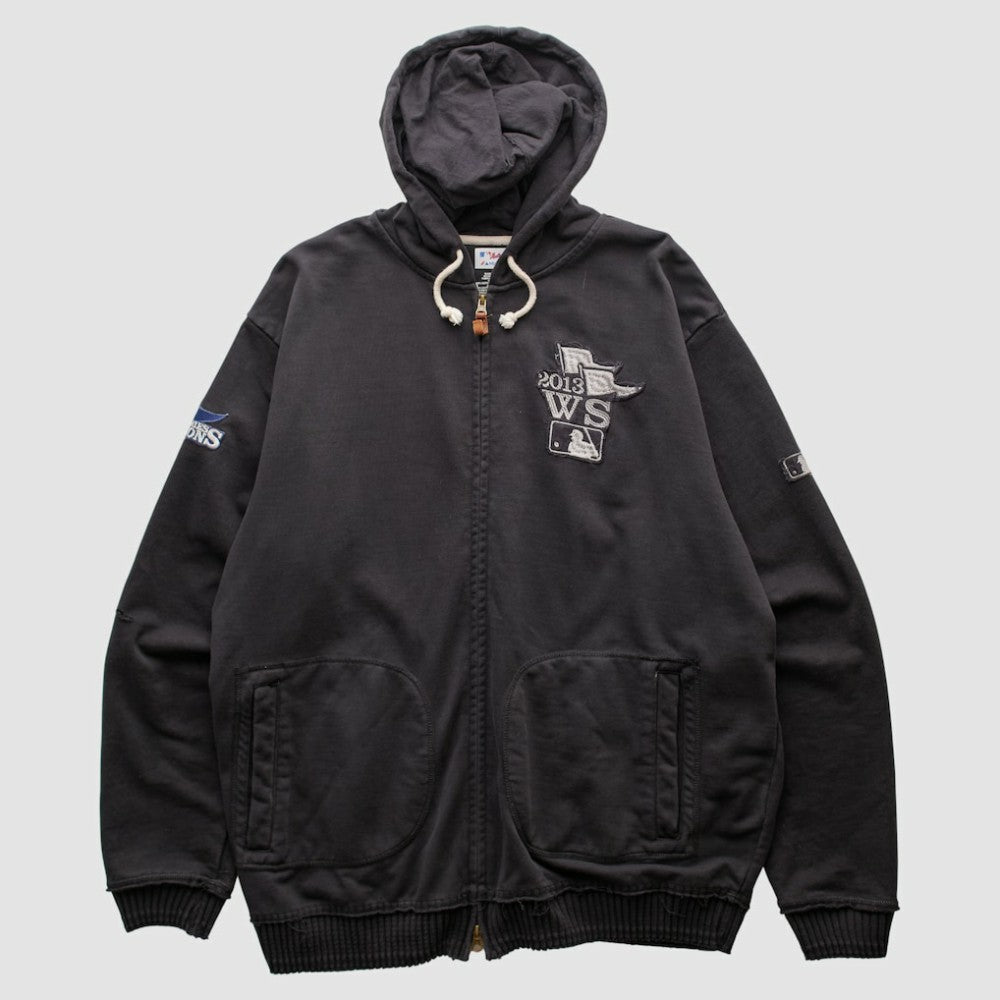 Black Boston Red Sox Majestic 2013 Hooded Full Zip Sweatshirt