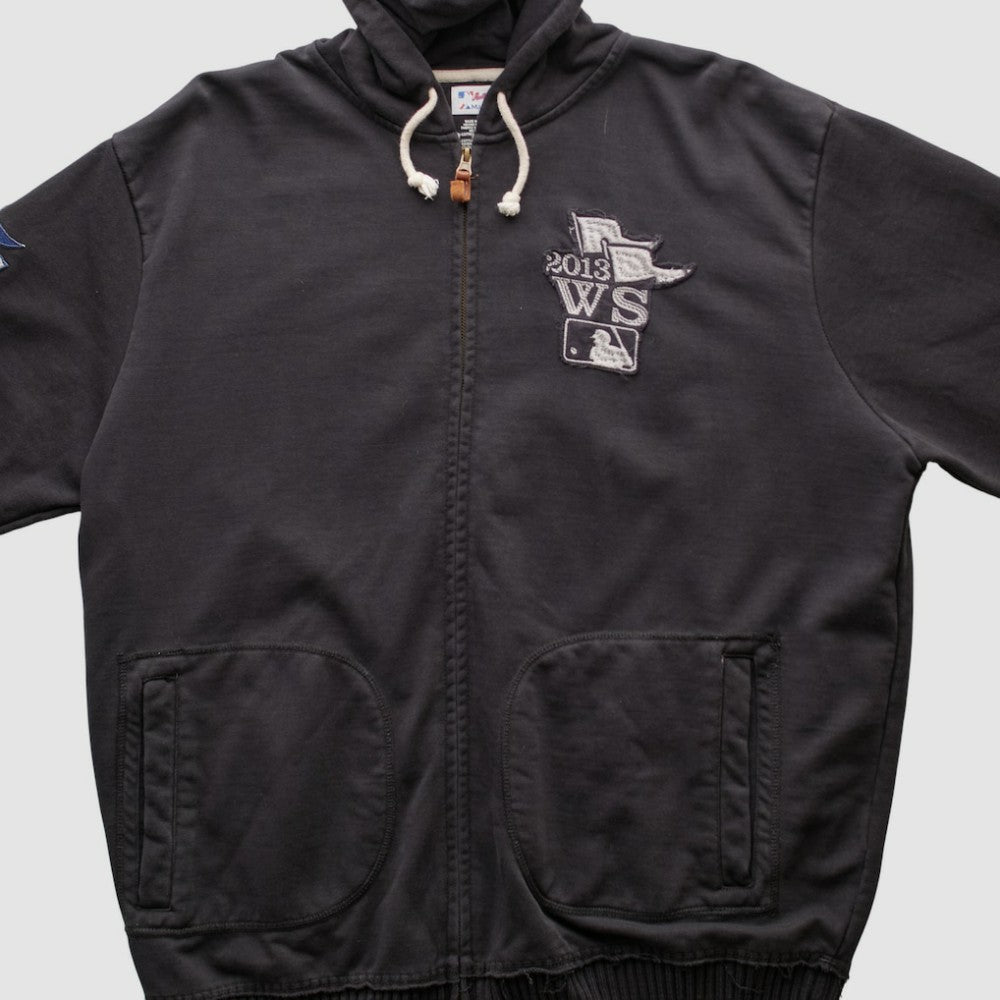 Black Boston Red Sox Majestic 2013 Hooded Full Zip Sweatshirt