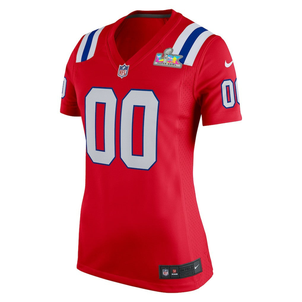 Women's Super Bowl LX Patch Custom Game Jersey - New England Patriots Jerseys