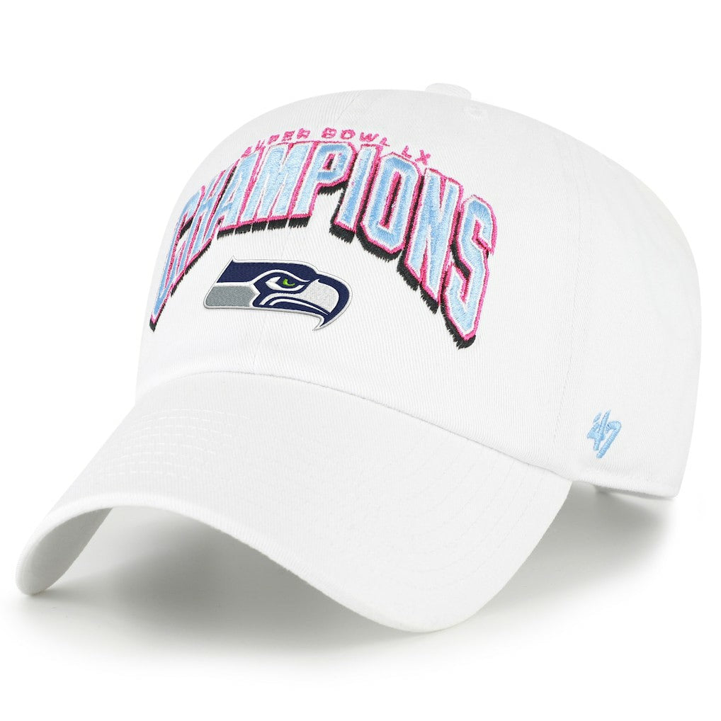 '47 Super Bowl LX s Side Patch Clean Up Adjustable Hat - Seattle Seahawks Hats