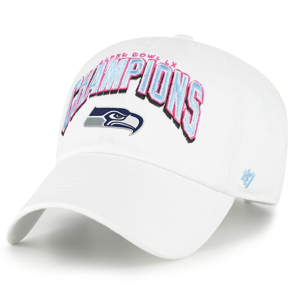 '47 Super Bowl LX s Side Patch Clean Up Adjustable Hat - Seattle Seahawks Hats