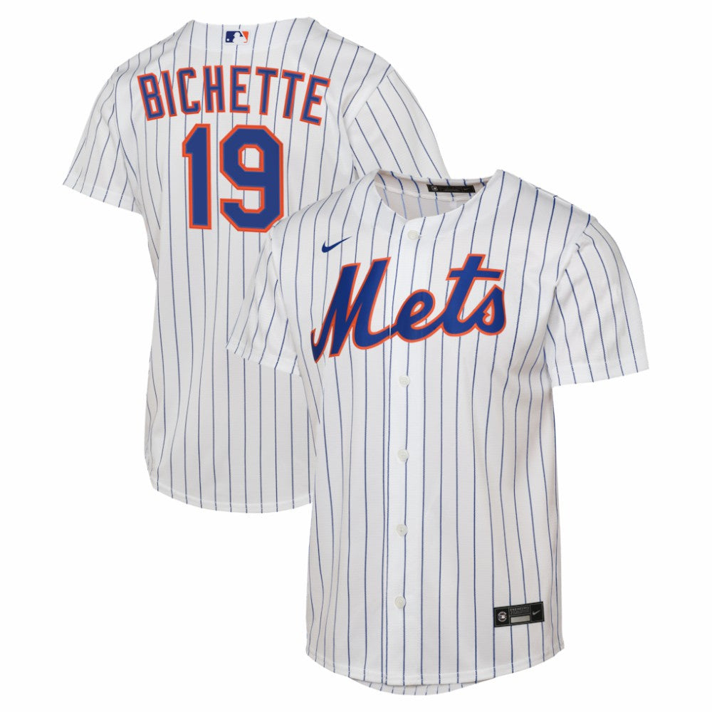 White Bo Bichette New York Mets Nike Youth Home Replica Jersey