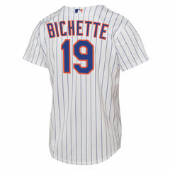 White Bo Bichette New York Mets Nike Youth Home Replica Jersey