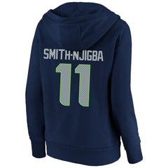 Jaxon Smith-Njigba  Women's Super Bowl LX Champions Plus Size Name & Number Fleece Hoodie - Seattle Seahawks Hoodies