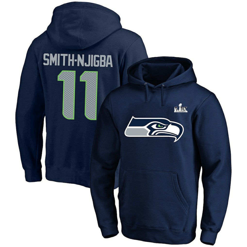Jaxon Smith-Njigba  Super Bowl LX Champions Big & Tall Name & Number Fleece Hoodie - Seattle Seahawks Hoodies