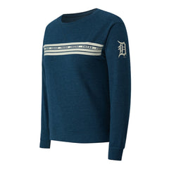 Navy Detroit Tigers Concepts Sport Women's Birch French Terry Long Sleeve T-Shirt