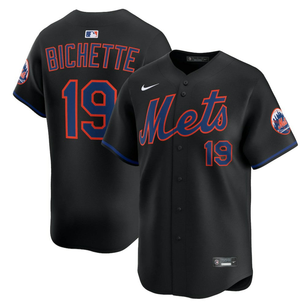 Black Bo Bichette New York Mets Nike Alternate Limited Jersey