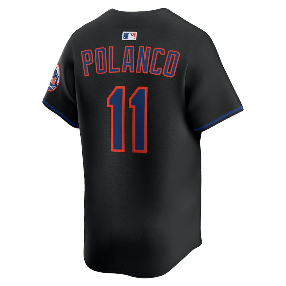 Black Jorge Polanco New York Mets Nike Alternate Limited Jersey