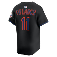 Black Jorge Polanco New York Mets Nike Alternate Limited Jersey