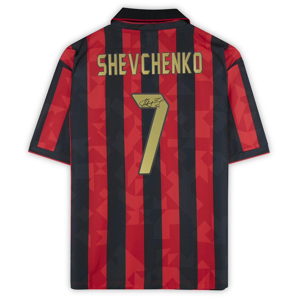 Andriy Shevchenko AC Milan Autographed 1994 Red/Black Home Jersey