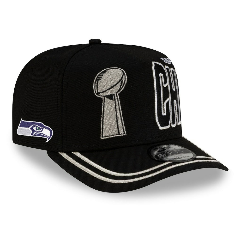Super Bowl LX Champions Parade A-Frame 9FIFTY Snapback Hat - Seattle Seahawks Hats