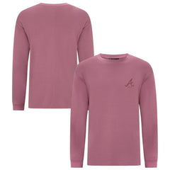 Pink Atlanta Braves Levelwear Bridal Rose Luxe Signature Long Sleeve T-Shirt