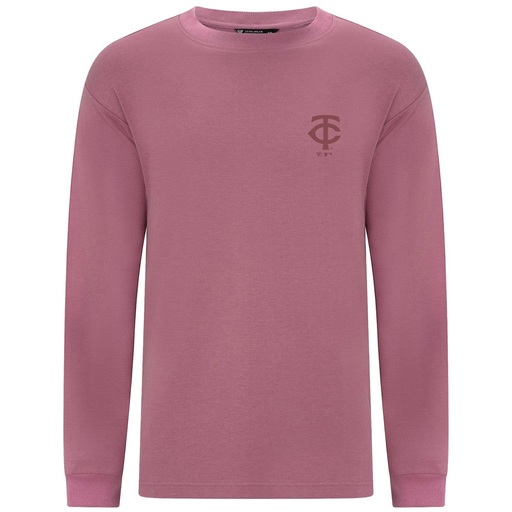Pink Minnesota Twins Levelwear Bridal Rose Luxe Signature Long Sleeve T-Shirt